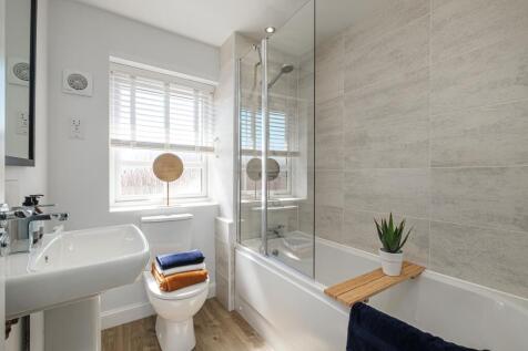 Interior view of the bathroom in our 2 bed Roseberry home