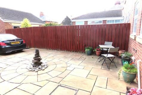 PATIO TO REAR with BLOCK PAVED DRIVEWAY