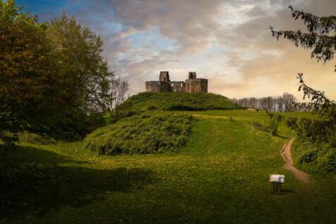 Stafford Castle at dusk