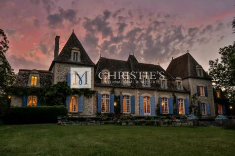 Chateau at sunset