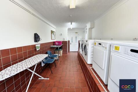 Communal laundry room