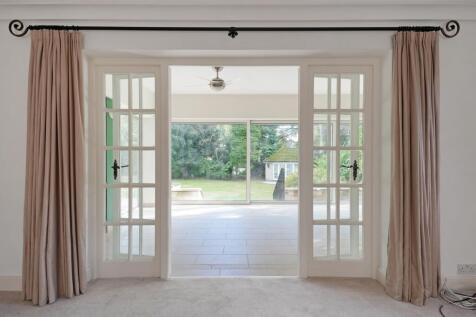 Lounge doors in to garden room