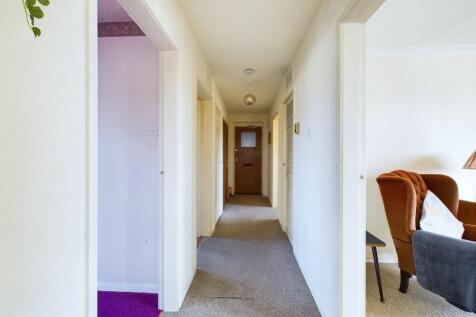 Hallway from bathroom