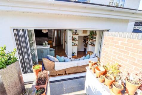 Bi-fold doors into house