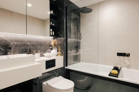 Sleek bathroom