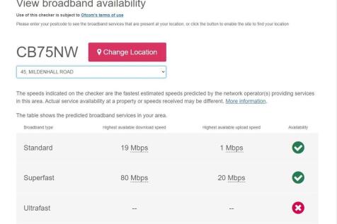 broadband speed