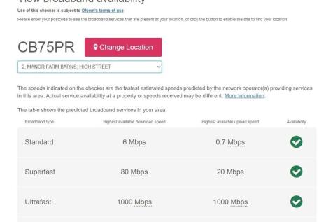 broadband speed