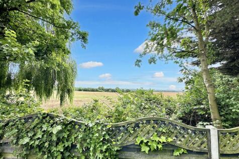 View over fields to rear