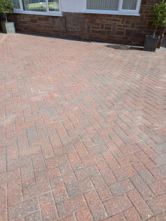 Front paving now cleaned