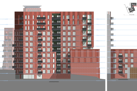 Proposed Side, Jubilee Court, Front &amp; Rear Of Block