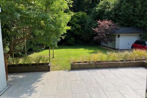 Southerly aspect Patio and Lawn