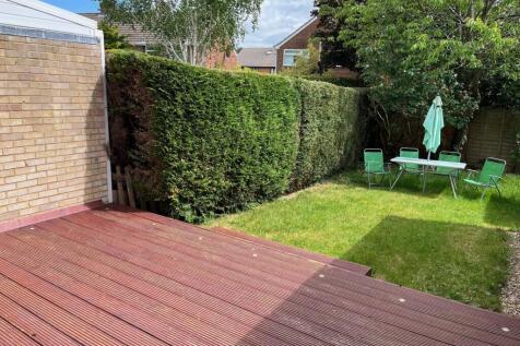 Sunny garden and deck