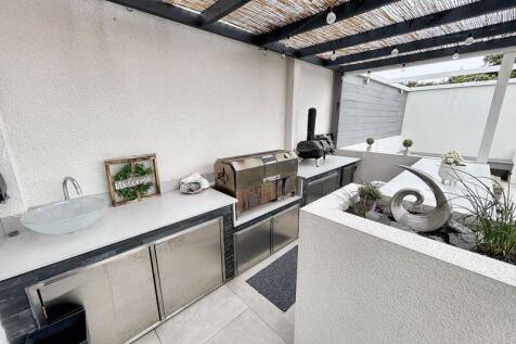 Outside kitchen area