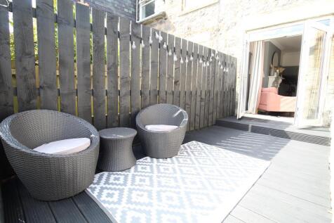 Decked patio