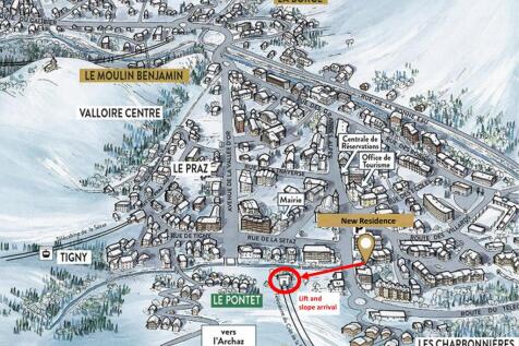 Ski in and out apart