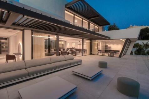 Terrace at dusk