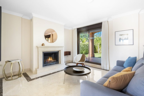 Lounge and fireplace