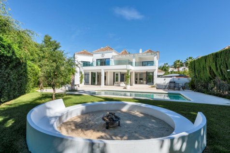 Rear of villa