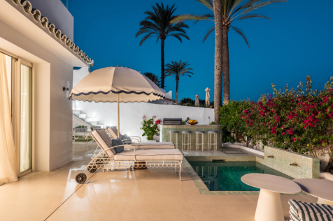 Terrace and pool