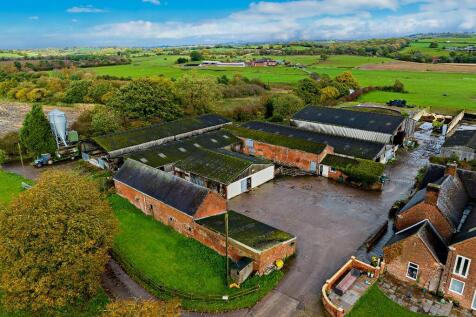 Aerial of buildings