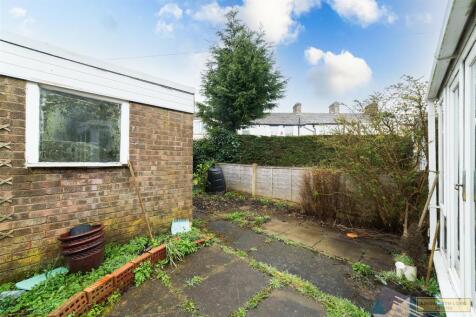REAR GARDEN WITH GARAGE