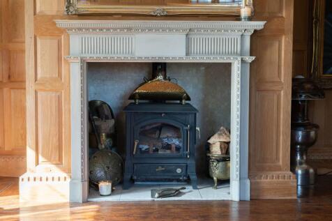 Ornate fire place and log burner