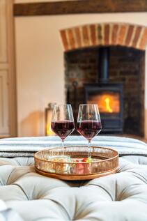Log burner in the lounge