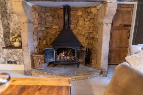 Cosy inglenook of the dining room
