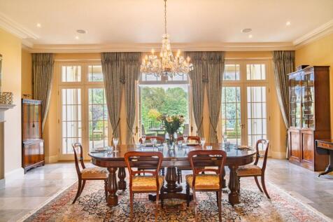 Admire the symmetry of the home and gardens