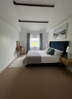 Double bedroom with countryside views