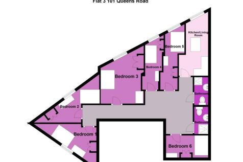 Flat 3 101 Queens Ro
