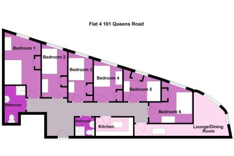 Flat 4 101 Queens Ro