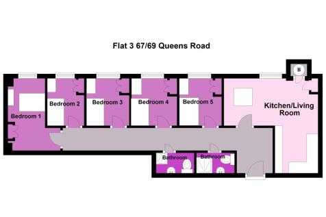 Flat 3 67_69 Queens