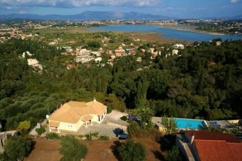 aerial view of the house and surroundings