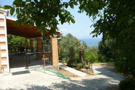 Side view of veranda and view