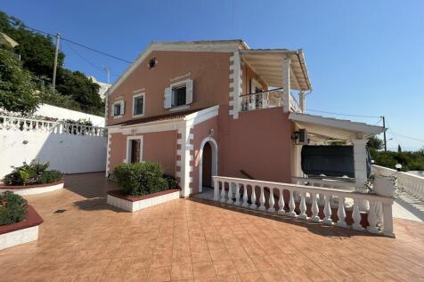Terrace and house