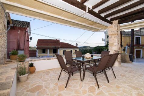 Downstairs eating area to village