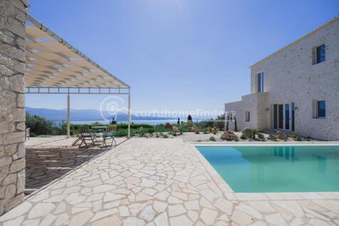 Both houses and pool to view