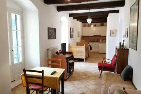 apartment living room and kitchen