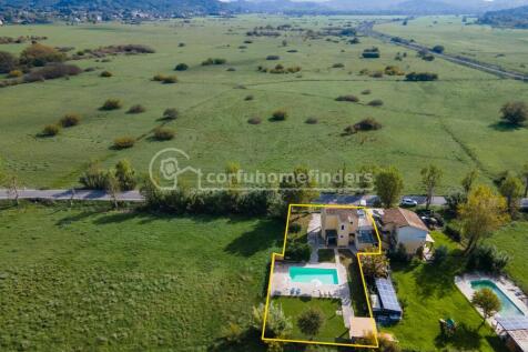 Aerial towards valley