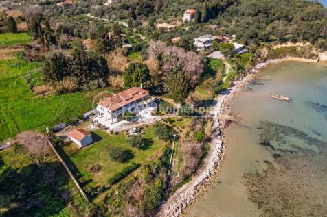 Drone of house and sea