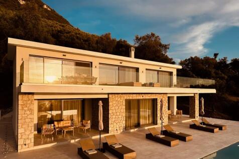 Sunset shot of house