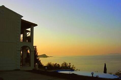 Sunset from the villa