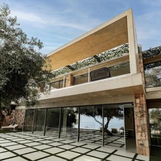 House from pool terrace