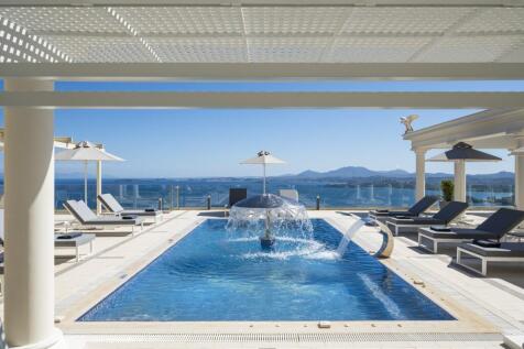 Swimming pool from behind