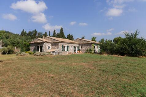 Houses from garden