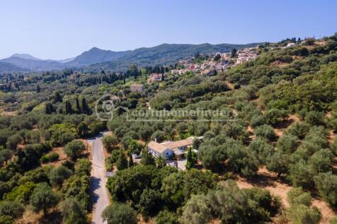 Aerial towards the village