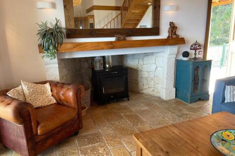 Close up fireplace