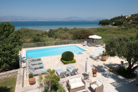 Pool area from above