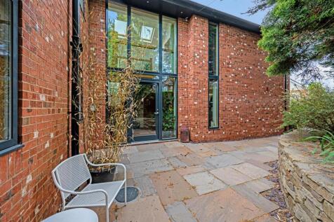 Modern front entrance
